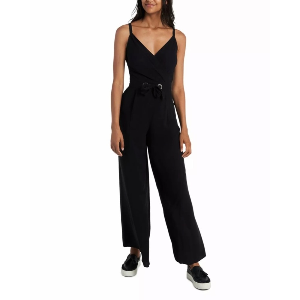 Royalty New York Black Wide Leg Jumpsuit XS NWT